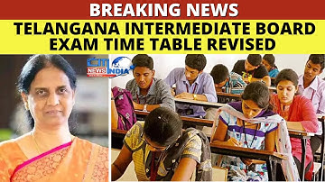 BREAKING NEWS | Telangana Intermediate Board Exam Time Table Revised | Citi India News