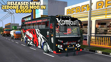Released Zedone Bus Mod In Bus Simulator Indonesia - Bussid Bus Mod - Bussid Car Mod - Bussid