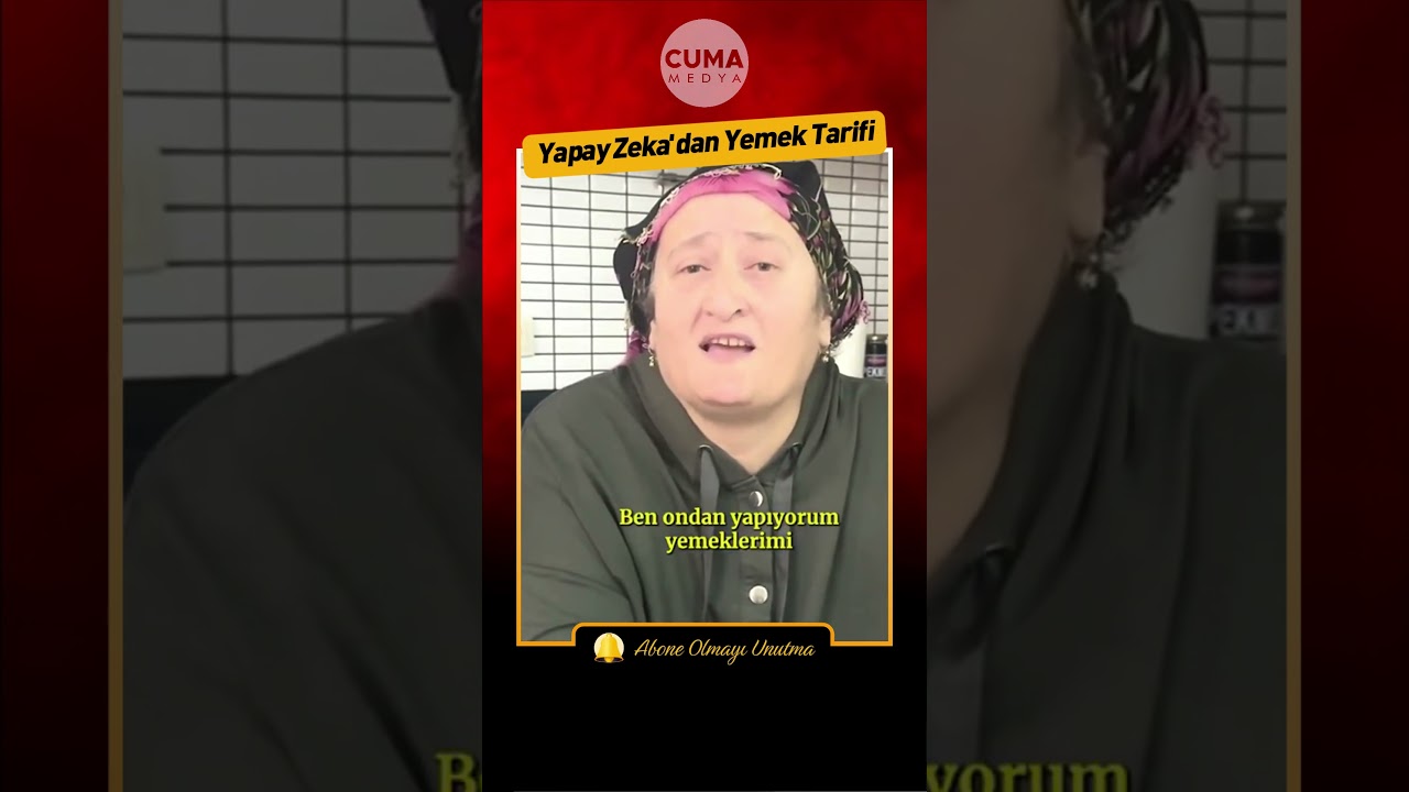 Yapay Zeka'dan Yemek Tarifi