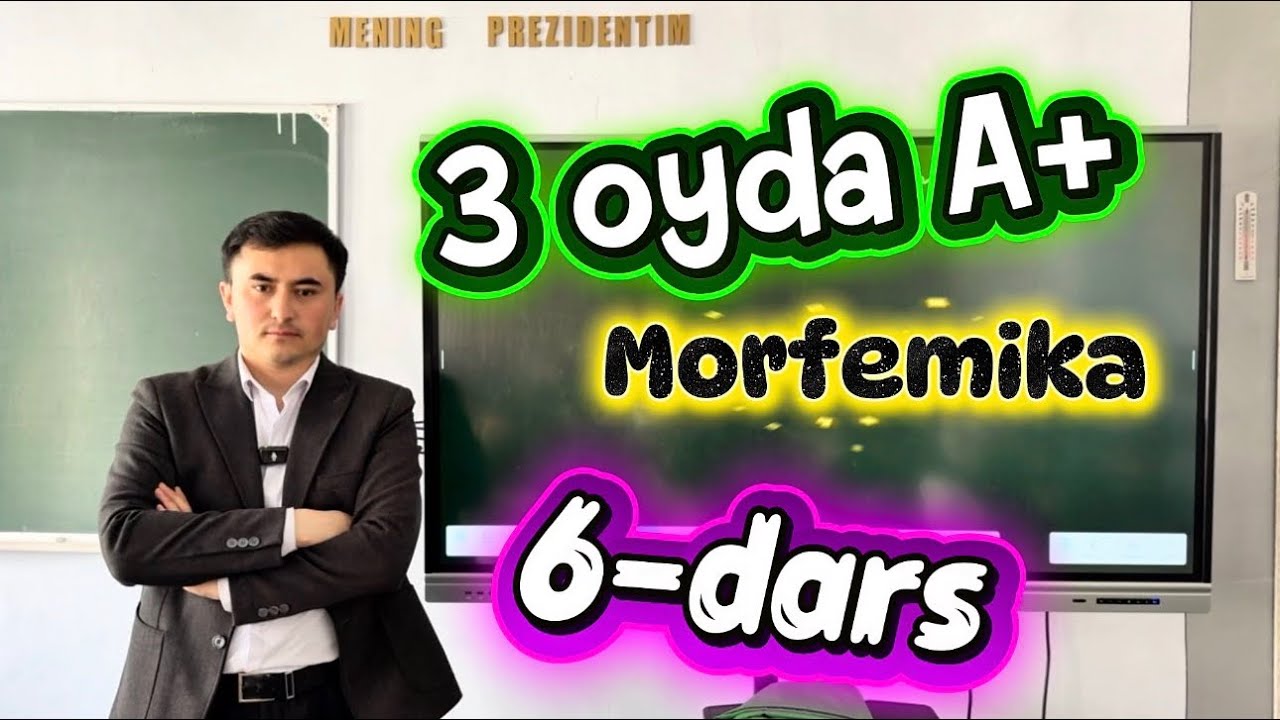 6-DARS. MORFEMIKA.