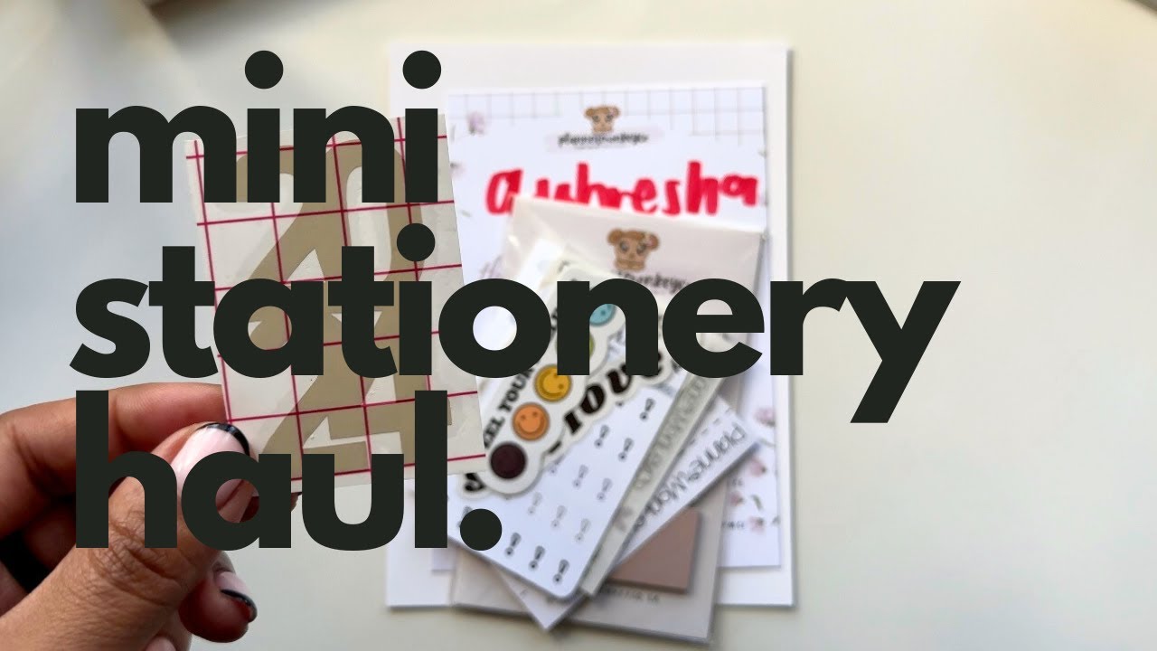 small stationery haul plannermonkeyco + for the planner