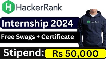 Hackerrank Internship | Software Engineer Internship | Software Engineer Intern 2024
