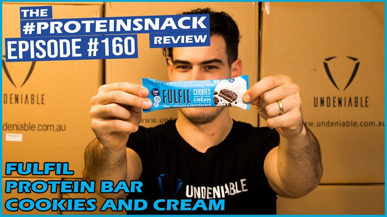 Fulfil Protein Bar Cookies and Cream Proteinsnack Review Ep