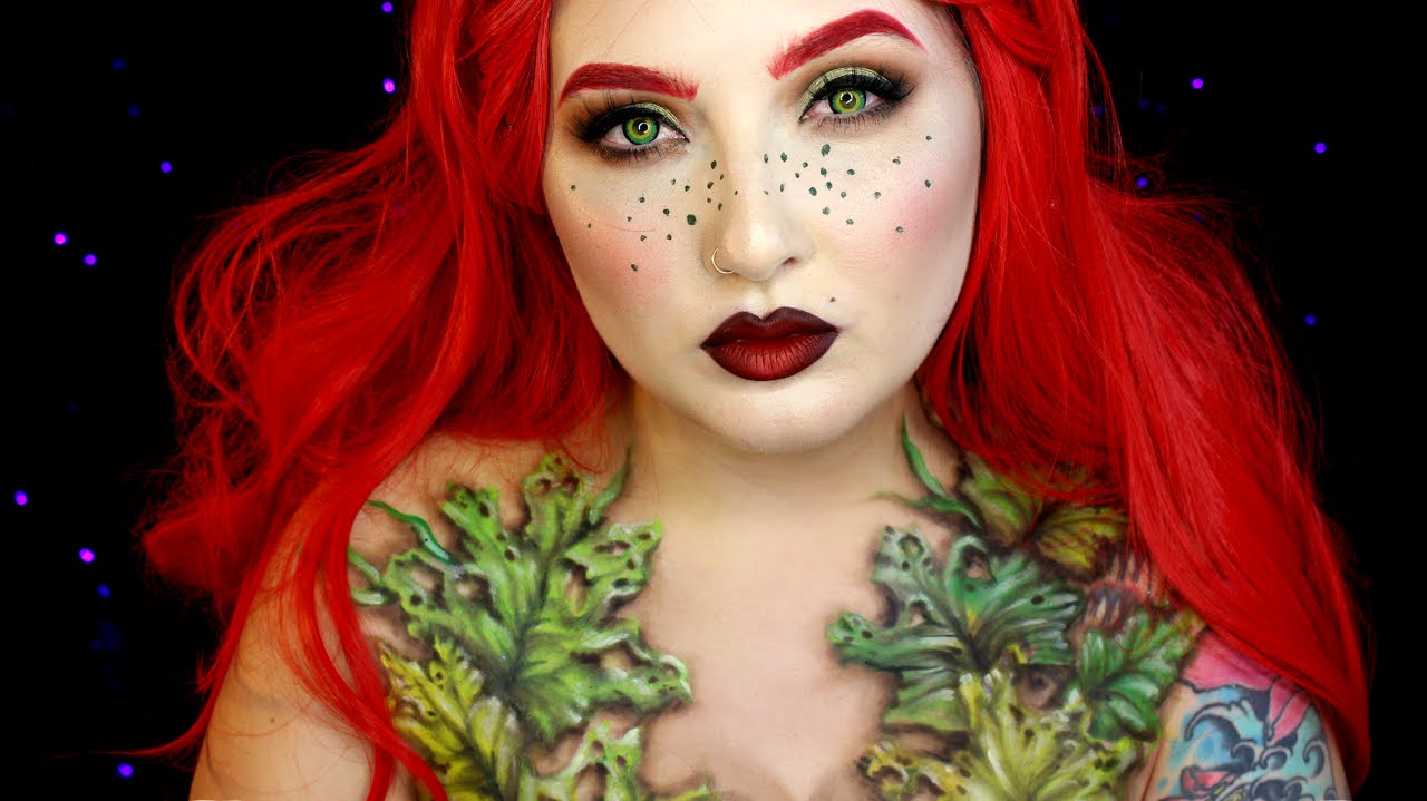 Wilted Poison Ivy Halloween Makeup Tutorial Jordan Hanz YouTube