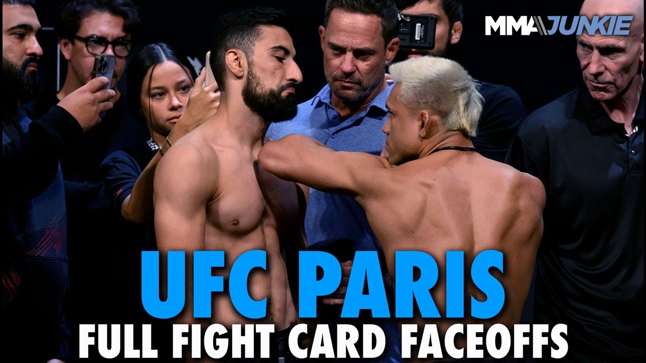 UFC Fight Night 226 Full Fight Card Faceoffs From Paris