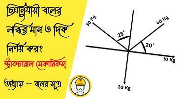লব্ধির মান ও দিক নির্ণয় || Composition and resolution of forces || স্ট্রাকচারাল মেকানিকস্ ll Civil
