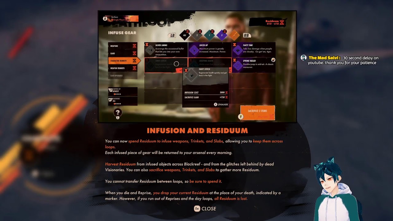 [Vtuber]Deathloop: this is not my beautiful bullet wound!!