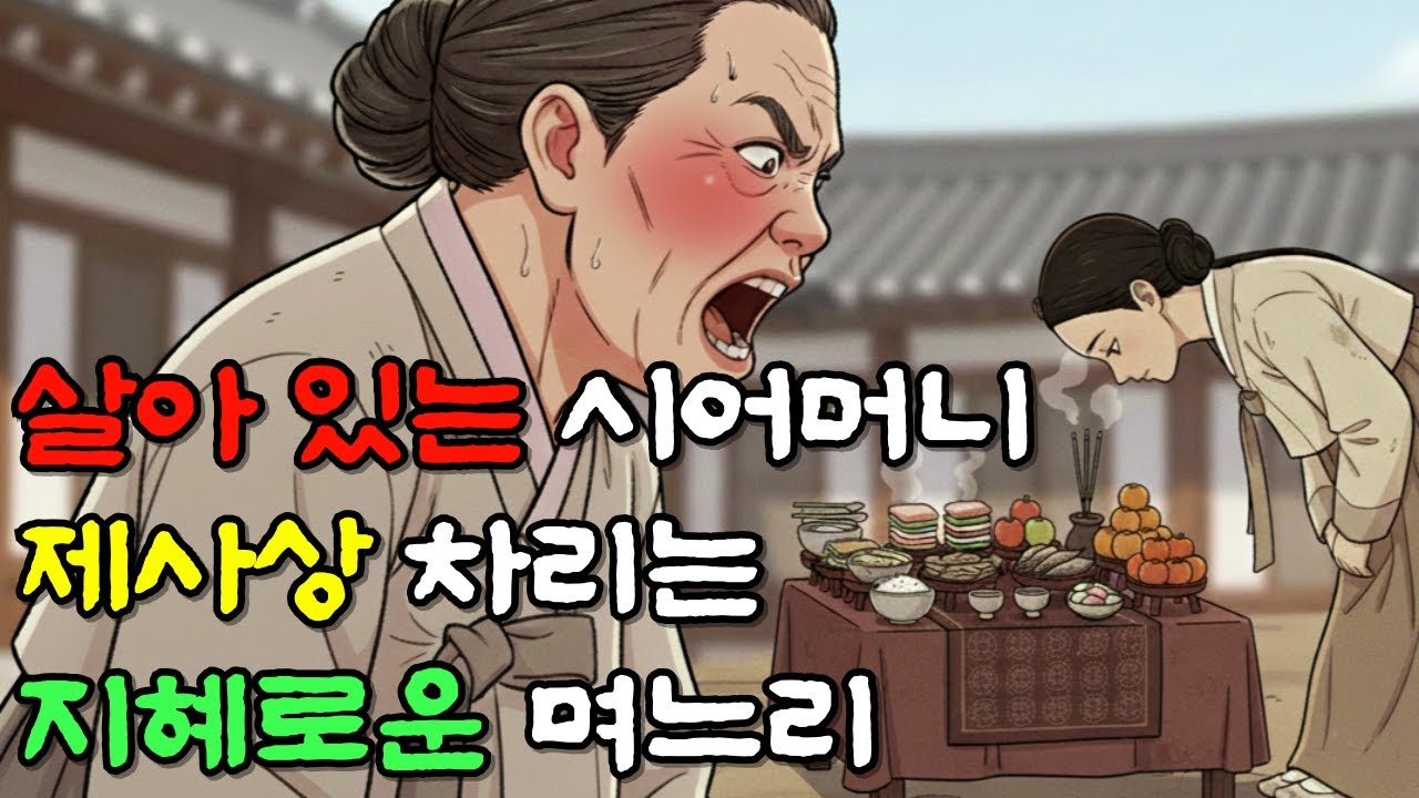살아있는 시어머니의 제사상 차리는 지혜로운 며느리 | 야담·민담·전설·설화·옛날이야기
