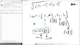 Precalculus 2.1.4: Making a Google Sheets Script for the Distance Formula