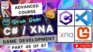 🔴 Music: Song Playback • Drum Game (cf. Guitar Hero®) • XNA and C# Game Dev • MonoGame • (Pt. 48)