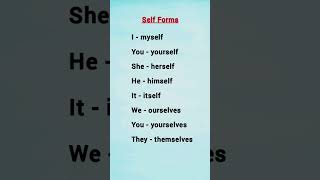 #english #grammar #plural #singular #viralvideo #viral #trend #trendingshorts #self #forms