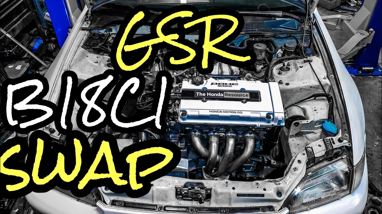 How to GSR swap your Honda Civic EG hatch | Pt: 5 finishing the B18C1 ...