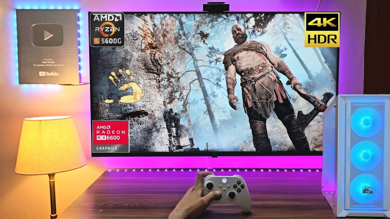 GOD OF WAR PC (Ryzen 5 5600g & RX6600) 4K HDR Gaming Test - YouTube