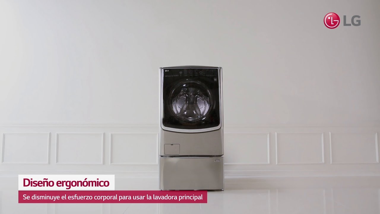 Lavadora TWINWash™ 27 ergonómico para mayor comodidad. -