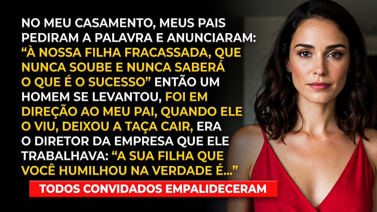 No meu casamento, meus pais brindaram o meu fracasso, até um convidado se levantar e revelar que...
