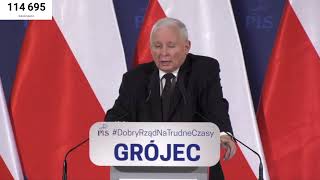 Jarosław Kaczyński - spotkanie z mieszkańcami Grójca