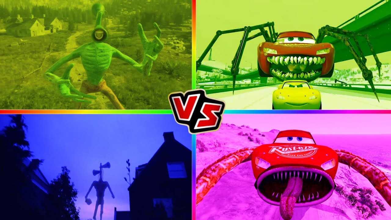 MONSTER McQUEEN🚗 vs MUTANT CARS! Who Will Win?! 🕷️🎶CoffinDance Song