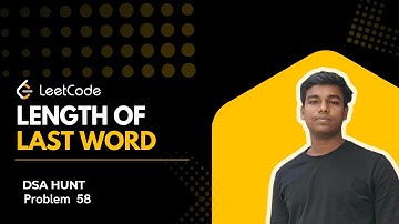 LeetCode 58 – Length of Last Word | Simple and Efficient Solution | DSA hunt | java Solution
