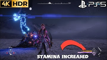 How to Increase Weapon Stamina Horizon Forbidden West Weave Weapon Stamina +2 PS5 4K HDR 60FPS