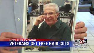 Huntsville barbershop gives free haircuts to veterans