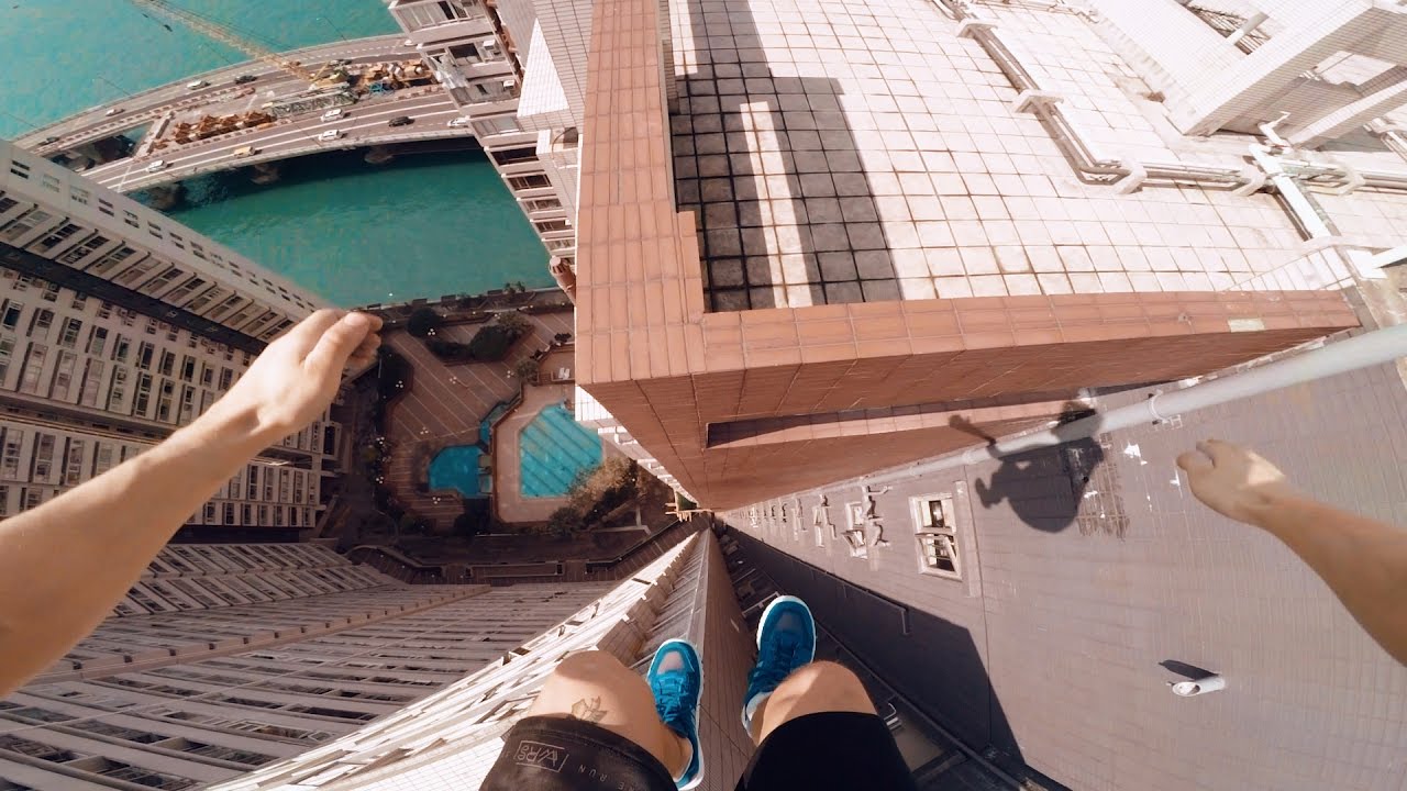 Jumping between buildings YouTube