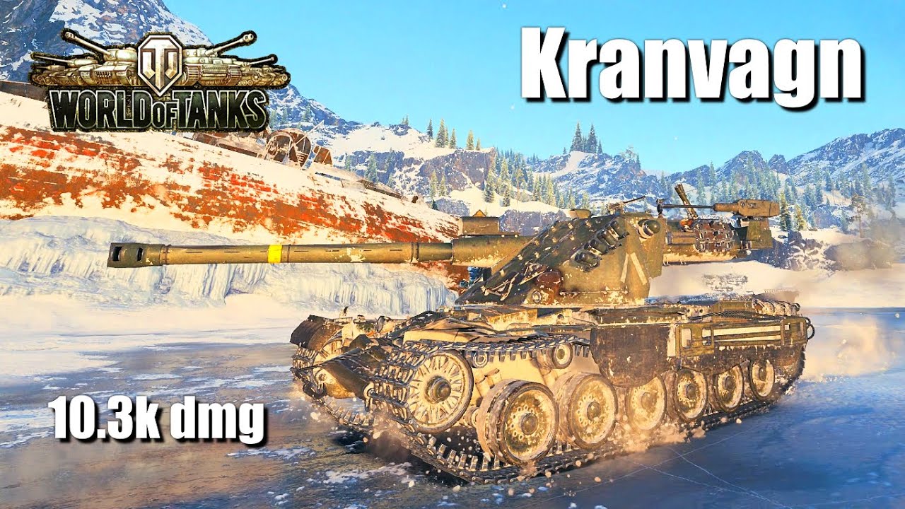 Kranvagn, 10.3K DMG, 8 Kills, Radley's Medal, Glacier - World of Tanks
