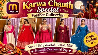 *MEESHO* latest Festive Collection 2026 😍| Karwa Chauth Special Outfits ❤️| your review source  screenshot 5
