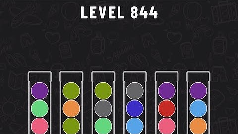 Ball Sort Puzzle Level 844 #ballsortpuzzle #ballsortpuzzlegameplay #puzzlegame #mobilegames