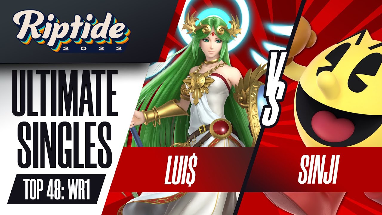 Lui$ vs Sinji - Ultimate Singles Top 48: WR1 - Riptide 2022 | Palutena vs Pac-Man