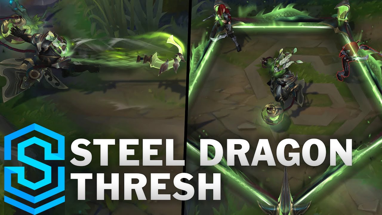 lol dark star  Update  Steel Dragon Thresh Skin Spotlight - Pre-Release - League of Legends