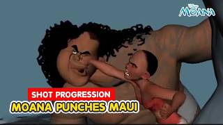 Moana Shot Progression | Moana Punches Maui