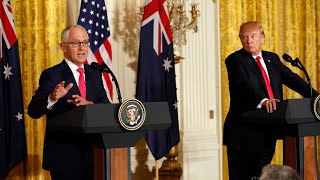 Malcolm Turnbull dodges gun control advice at Donald Trump meeting