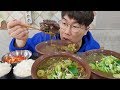 가마솥에 끓인 선지국밥 3천원??선지 엄청많아.. 세그릇 먹었습니다!! Ox Blood Rice Soup mukbang 야식이 먹방