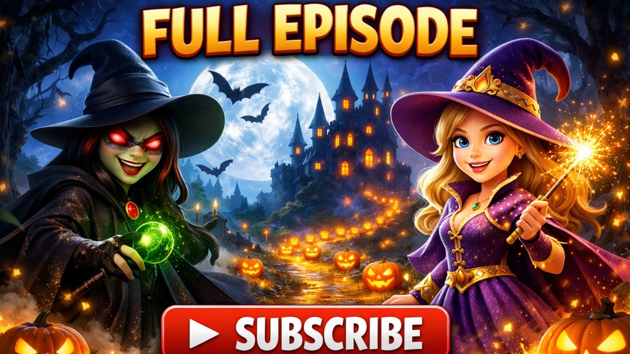 “The Tale of Two Witches 🧙‍♀️🎃 | A Magical Halloween Adventure (Full Story)”