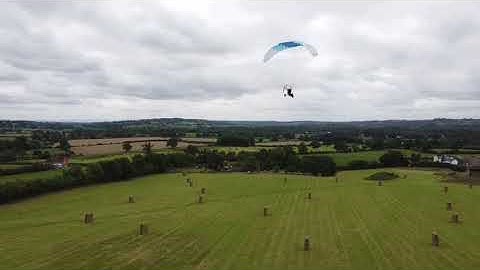 HK paramotor aerial view with mavic mini