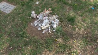 Parents devastated after momentous left at baby grave sites destroyed