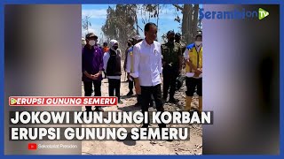 Presiden Joko Widodo Kunjungi Korban Erupsi Gunung Semeru