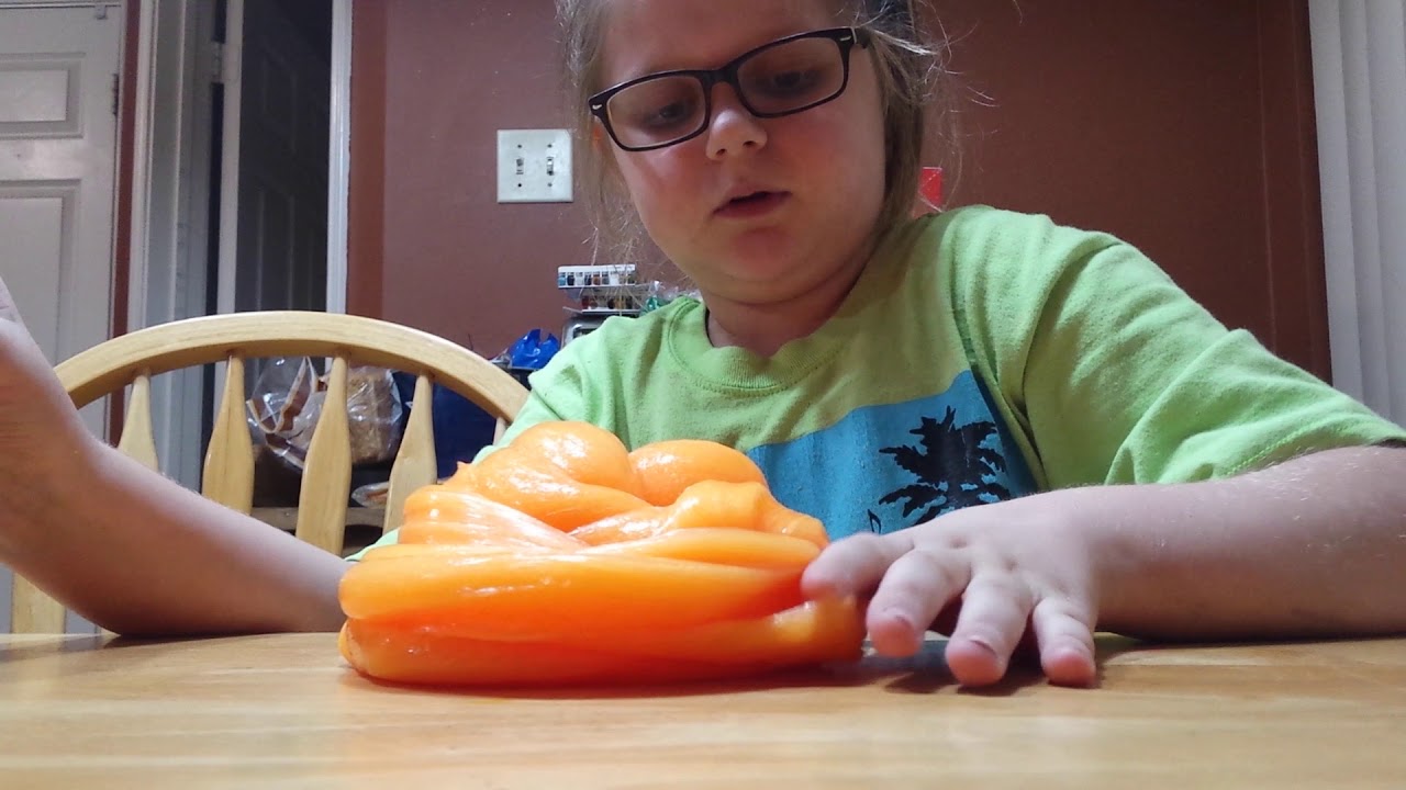 My first slime video YouTube