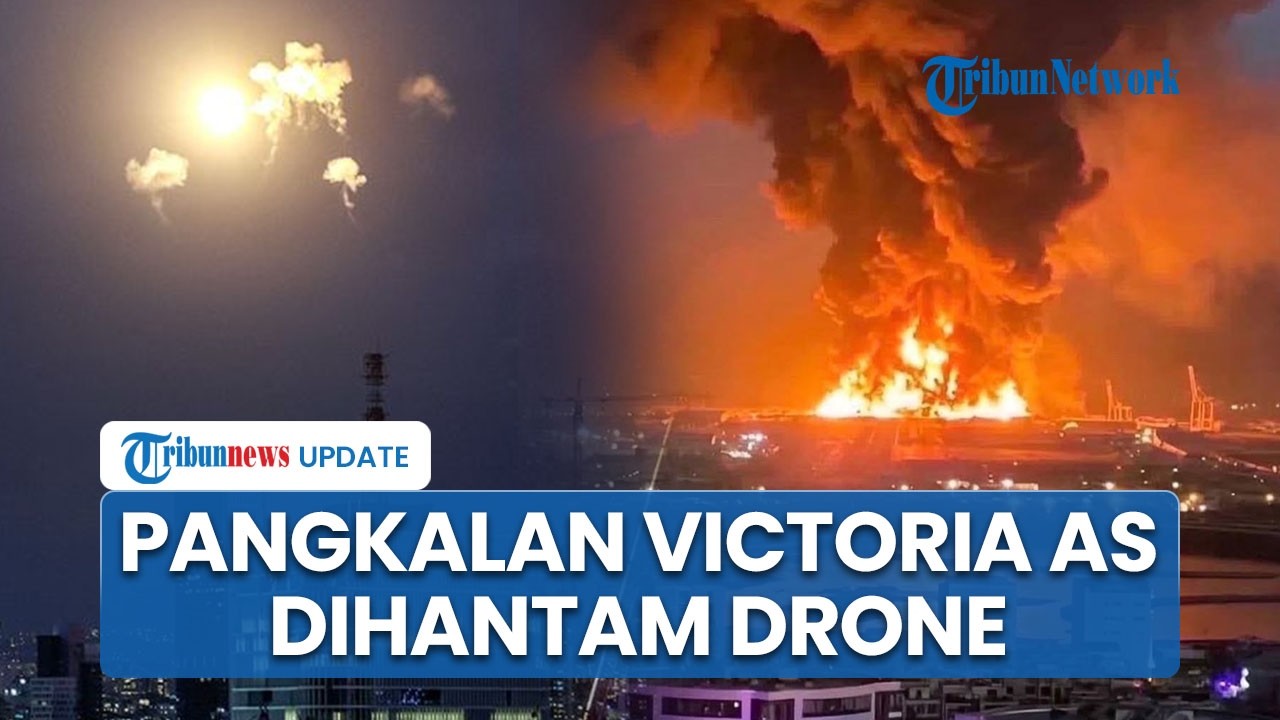 Pangkalan Militer AS di Baghdad Diserang Drone, 4 Ledakan Menggema dengan Asap Membumbung Tinggi