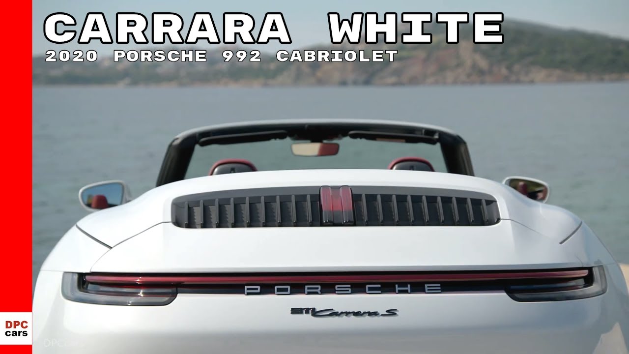 2019 porsche 911 speedster 2020 Porsche 992 911 Carrera S Cabriolet - Carrara White