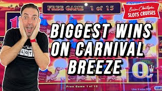 My BIGGEST Wins EVER on Carnival Breeze  BCSlots Cruise