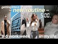 GETTING INTO ROUTINE || Productive Work Week in My Life 9-5 &amp; Creating a NEW routine