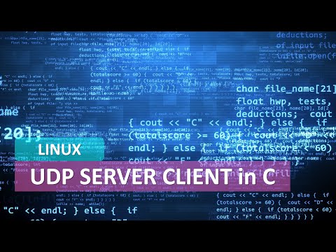 UDP SERVER CLIENT LINUX Network Programming in C Complete Code Function Explanation