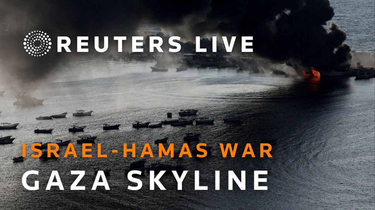 LIVE: Gaza skyline after Hamas fighters launched attack on Israel