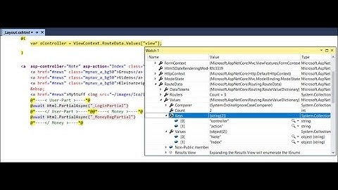 How to Get the Current Controller, Action or Parameter in a View in Asp.Net MVC