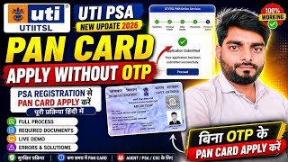 UTI PAN Card Apply Without OTP | Full Process 2026 | PSA Login Se PAN Apply screenshot 3
