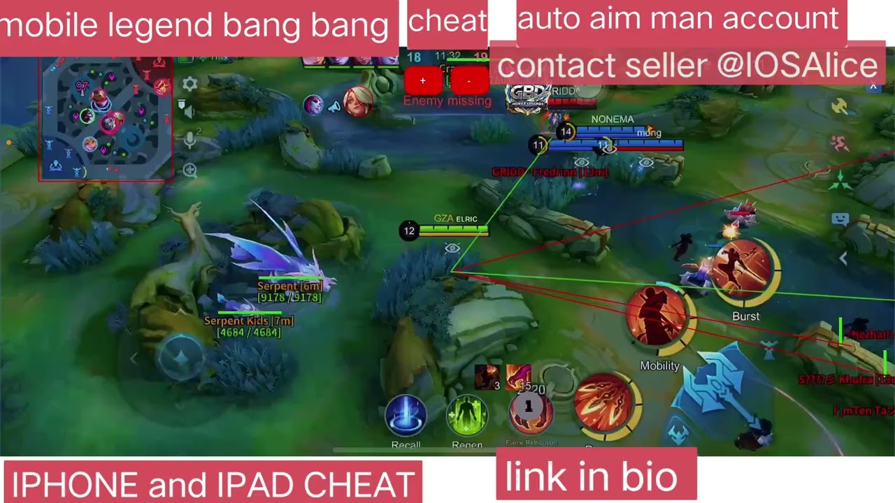 How to hack mobile legend bang bang cheat / Auto aim Brutal mod iphone & iPad without jailbreak 