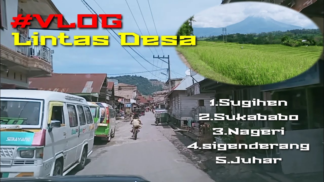 Vlog lintas desa kecamatan juhar - YouTube