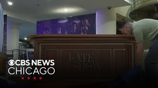 Desk from “The Late Show” arrives at Museum of Broadcast Communications