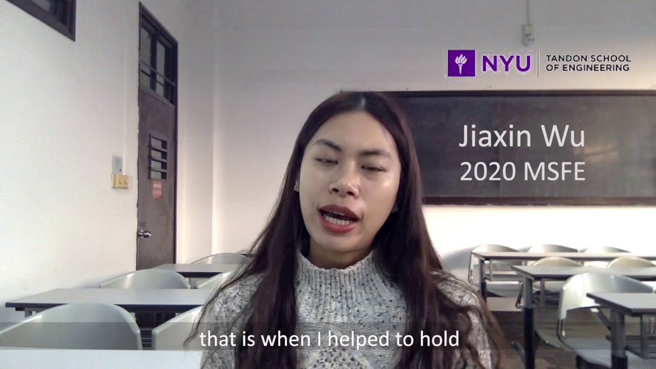 Jiaxin Wu-NYU MSFE Video - YouTube